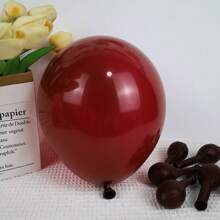 105pcs Burgundy & Gold Balloon Arch Kit, Suitable For Baby Shower, Anniversary, Birthday, Graduation, Bridal Party Decor
