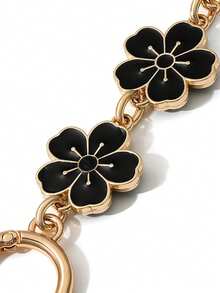 櫻花圖案包鏈升降鏈換肩帶。櫻花造型扣式包鏈包肩帶包配件包擴展鏈用於手拿包和錢包制作吊墜包配件替換零件 - 白色 - 查看 10