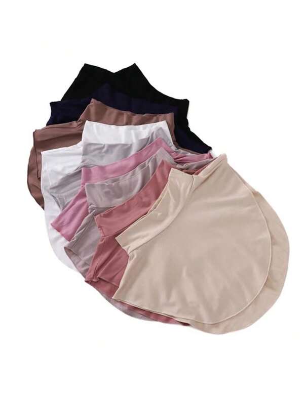 1 Stück Damen einfarbiger falscher Kragen Hemd Top Dickey Stehkragen Schal vielseitiges Basis Schicht Accessoire