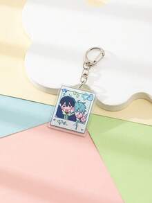 1 件亚克力可爱卡通情侣外星人舞台与伊万提尔卡通人物风格主题钥匙扣吊坠背包装饰/包包配件/书包配件/钱包吊坠/朋友礼物汽车配件哥特 Y2k - 彩色 - 查看 14