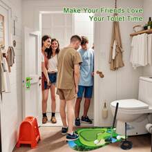 Toiletten Golf, Toiletten Golf Spiel Mini Golf - Scherz Geschenke für Männer - Lustige Geschenke für Väter, Lustige Geschenke für Freund Bruder, Weiße Elefanten Geschenke für Erwachsene