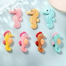 Enjoy Fun of DIY 10/20pcs Cute Resin Mini Seahorse Figurines, Realistic Marine Life Ornaments And Craft Supplies