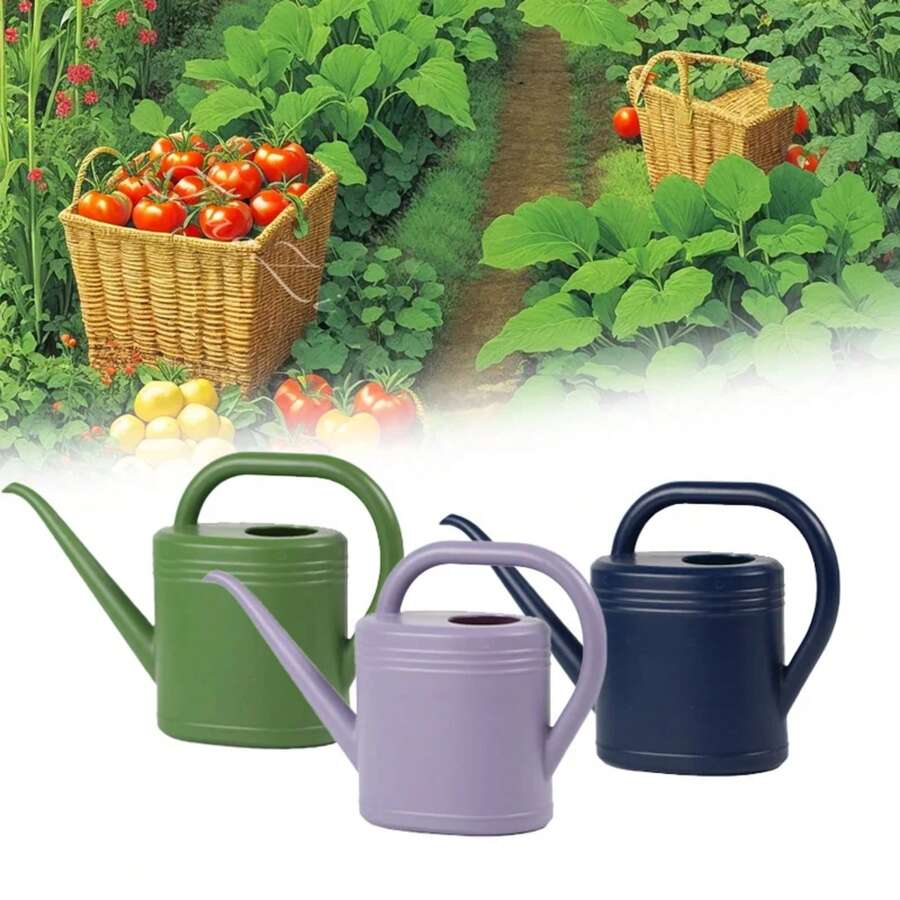 Regadera de 1L/2L para el hogar, jardín, flores, plantas, rociador de plástico, jarrón de boca larga, maceta para plantas de interior, bonsái, herramienta de jardín - 03 - Ver 1