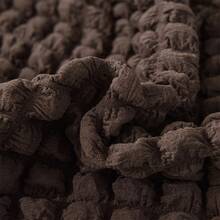 1 件纯色薄纱裙式沙发套，防滑透气弹力沙发套，防尘家具保护套，适合宠物使用，适用于卧室、办公室、客厅