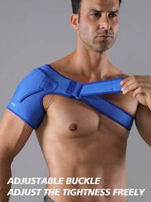 VBOSI Adjustable Unisex Breathable Shoulder Support Brace With Hook And Loop Strap, For Stabilizing And Supporting Shoulder And Arm, Suitable For Gym Accessories - Multicolor - View 4