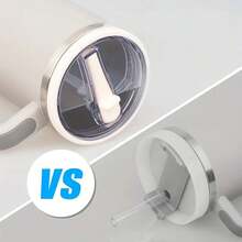 1 件 40 盎司替换杯盖、翻盖吸管盖替换件、防溢防溅可重复使用杯盖配件