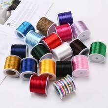 780inches Satin Nylon Cord String - Vibrant Assorted Colors For Jewelry Making, Bracelets, Necklaces, Beading, Rattail & Macrame Crafts, Jewelry Making Supplies - 780 Inches/roll - View 5