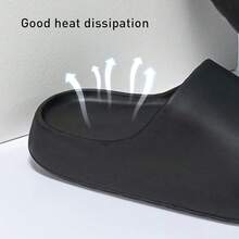 New Cloud Slid For Women And Men, Platform Slid Slippers, Non-Slip Quick Drying Soft Lightweight Shower Sho, Thick Sole Open Toe Slid Sandals For Indoor & Outdoor - Black 8  7 - View 5