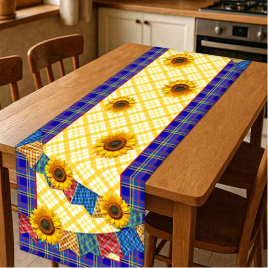 Felicita Table Runner Runner Printed Tablecloth Junino 0.45x1.45 June Party Decoration - T-007 - 查看 1