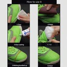 快干鞋修补胶 | 通用皮革和织物粘合剂 | 亲肤、防水、不硬化 | 修复鞋底分离，多用途粘合（60毫升） - 透明 - 查看 9