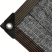 Black Shade Cloth Sunblock Mesh Cover Taped Edge With Grommets, Sun Net For Pergola, Plants Greenhouse, Gardens, Patio, Canopy - Black - View 7