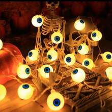 1 Peça Luz de Corda de LED em Formato de Olho, Adequada para Halloween, Dia dos Mortos, Decoração de Quarto e Sala de Estar, Iluminação de Atmosfera, Decoração de Halloween, Decoração Doméstica, Decoração de Festa, Decoração de Quarto, Decoração de Jardim de Halloween para Presente Fada