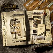 Tomato-jam Girl 1盒100张复古锈迹风格英文贴纸，个性化DIY拼贴卡片材料，美学剪贴簿手工艺术垃圾日记标签装饰笔记本办公及学习用品 - 1盒 - 查看 4