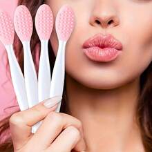3pcs 5pcs 10pcs Random Color Lip Scrub Brush Double-Sided Silicone Exfoliating Tool Mini Soft ​Lip Brush Cleaner For Men Women Lightening Dark Lips Smoother Fuller Lip Appearance - Multicolor - View 12