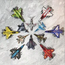 战斗机模型飞机玩具组合，适合青少年，惯性滑翔机，家居装饰展示收藏。它是新年、万圣节、圣诞节和生日的绝佳礼物，也可用作家居和房间装饰。