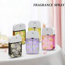 Cinco tipos de spray de fragancia para ropa perfumada, spray refrescante de aire, 1.7 Fl.Oz (50 Ml), sin alcohol, aire fresco, desodorante para ropa, fragancia de flores y frutas, muy adecuado para el dormitorio, la sala de estar, la familia, el Día de San Valentín, fiestas y regalos de festivales