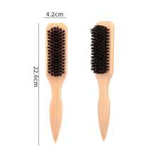 1把猪鬃顺滑梳，适合打造光滑马尾辫、抚平毛躁碎发和控制发际线 - 宽齿梳，可用于倒梳和蓬松造型，方便分区和分缝，打造光滑柔顺的发型，使头发顺滑不毛躁，男女皆宜 - 木柄，万圣节/圣诞节服装配饰，美发工具，美容，发饰 - 彩色 - 查看 15