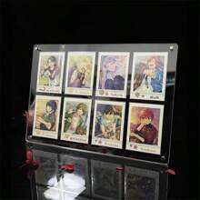 Support en acrylique pour personnage d'anime et carte de jeu, porte-photo et cadre, organisateur de stockage épais transparent pour cartes de collection, 6,5 x 9,1 yard