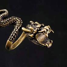 1 pièce Anneau porte-cigarette, Bague à fumer, Cadeau créatif de décoration, Anneau porte-cigarette en forme de dragon féroce