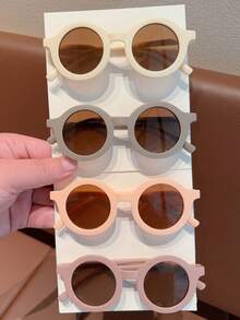 2026 Newest 3/4/5/6Pcs Baby Boys Girls Cute Fashion Round Kids Children Fashion Glasses Eyewear,Card Only Show,Don't Shipping - Multicolor - View 10