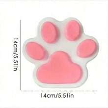 1 pieza Juguete con forma de pata de gato de silicona, con textura de uva, de rebote lento, que alivia el estrés para niños/adultos, perfecto como regalo para niños/adultos en festividades como Navidad, Halloween, disponible en verde, morado, naranja, azul, rosa