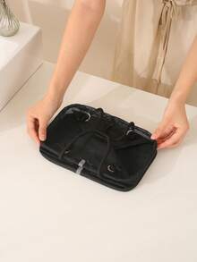 Foldable Bathroom Shower Caddy Basket, Portable Gym Laundry Mesh Storage Bag, Dirty Clothes Organizer For Travel, Men Shower Tote, Bathing Mesh Basket, Back To School, Bathroom Accessories, Room Decor - Multicolor - View 6