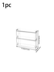 1pc Multi-Layer Acrylic Wall-Mount Display Rack, Customized For Blind Boxes, Nail Polish, Action Figures And Other Toys/Accessories. Practical Storage Rack And Decorative Display Wall, Helps Organize And Showcase Your Toy Collection, Easy To Create Your Own Toy Exhibition Space At Home
