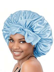 1pc Luxurious Satin & Silk Bonnet For Sleeping - Adjustable Comfort Fit With Tie Band - Unisex Night Hair Protection For Men & Women Home Bathroom Decor Summer Bonnet Queen Silk Bonnet Satin Bonnet Hair Bonnet For Sleeping Braid Bonnet Adjustable Bonnet Tie Bonnet Night Cap Sleep Bonnet For Women Curly Hair Travel Essentials Travel Accessories Vacation Holiday Back To School
