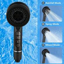 High Pressure Shower Head, Water-Saving Shower Head With 1.5m Hose And Bracket, Anti-Scale, 4 Spray Modes, Universal Water-Saving Shower Head