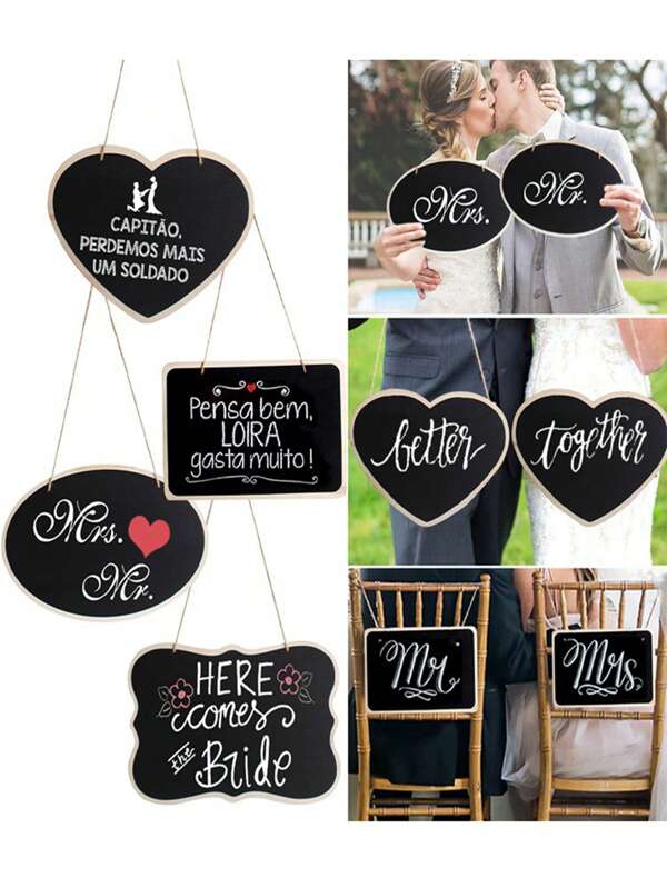 Wooden Small Blackboard Reminder Board Handicraft Hanging Decoration, Home Pendant, Christmas Holiday Hanging Rope Doorplate,Campus Season, Back To School Season Decoration Home Decor Room Decor School Supplies