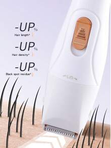 三合一充电式电动剃须刀，适合女性 - 面部、下巴、眉毛、鼻子、胡须、腿部、手臂、腋下和比基尼部位无痛脱毛 - 便携式剃须套装、可充电美容套装、节日礼物、150mAh 锂电池 - 彩色 - 查看 6