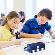 Hoinya Pencil Case For Boys, Large Pencil Case Office Stationery Makeup Bag Pouch Bag Pen Holder Portable School Supplies For School Office College Students Girl Boy Adult Teen(Blue),Pencil Pouch,School Bag