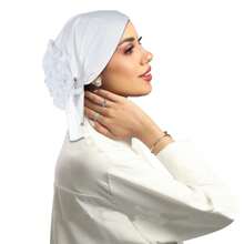 New Simple Solid Color Middle Eastern Malaysian Arabic Chiffon Large Floral Turban Head Wrap Scarf For Women