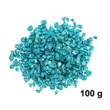 1包100克/200克什锦金箔，不对称金属玻璃片，适用于环氧树脂模具、美甲、DIY花瓶填充物、珠宝制作和工艺装饰，尺寸1.5-3毫米