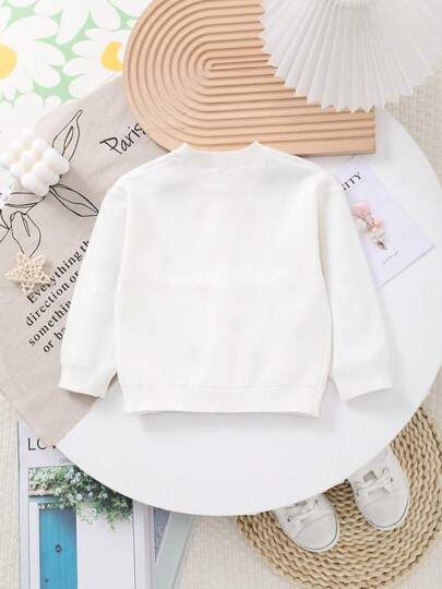 Baby Girl Floral Embroidery Knit Cardigan