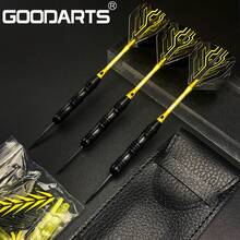 3pcs Dragon Bone Darts Set - 22g Professional Pointed Metal Darts With Leather Protection Case, Business Gift, Includes 3 Replacement Stems, 3 Spring Rings, 3 Replacement Dart Points