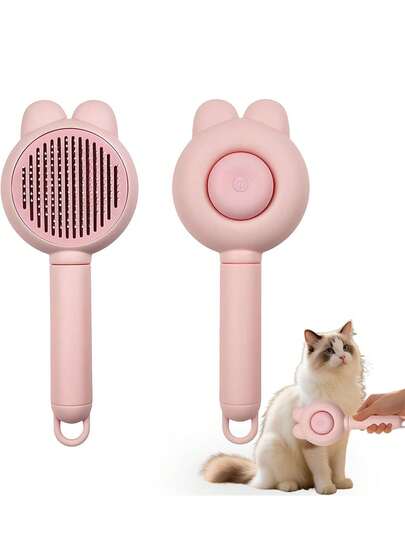 2/1PC Cat Cleaning Comb, Pet Floating Hair Cleaning Comb, Massage Bathing Brush, Pet Accessories, For Home Pet Kitten, Dog Hair Cleaning Hitch, Pet Cleaning Products, Brushes, Combs, Home De-Floating Hair Cleaning Brush