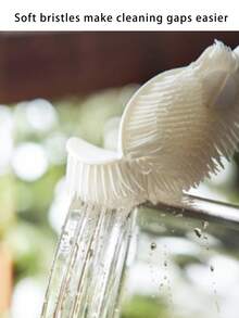 5 件 - 360 度硅胶清洁刷，可重复使用瓶子和杯子刷，适用于厨房和家庭使用，适用于杯子、瓶子、罐子、咖啡杯、酒杯、厨房、浴室、家居