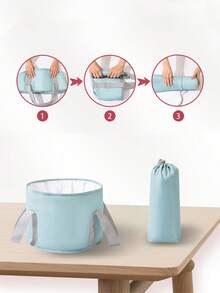 可折叠便携式足浴桶，两种尺寸的隔热足浴托盘，非常适合家庭水疗、旅行露营洗脸盆、户外旅行足浴桶，存放身体护理旅行，适用于运动、户外和家庭