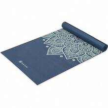 Esterilla de yoga Gaiam de 5 mm de grosor.Impresión premium gruesa, antideslizante, tapete de ejercicio y fitness, para todo tipo de yoga, pilates y entrenamientos de piso (173 x 61 x 5 mm) - Reloj de sol índigo - Ver 2