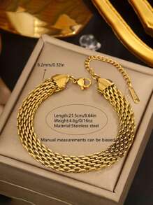 1pc Elegant & Chic Wide Bracelet, Creative Design, Vintage Casual Fashionable, Suitable For Daily Wear, Commute, Street, Party, Festivals. Comes In OPP Bag And Gift Box For Shooting Purposes Only.