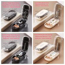 1pc Portable Medication Organizer Box, Pill Cutter & Splitter, Convenient For Storing & Carrying Medicine On The Go, Fits In Pocket Or Wallet For Travel - Clear - View 13