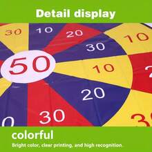 1 Set Toss Game With Score Board And 3pcs Random Color Beanbags, Large Size Design With Clear Pattern, Easy Setup For Outdoor Activities Like Picnic, Backyard Party, Camping To Enhance Social Interaction, Suitable As Gifts For Friend Gathering, Company Team Building, Holiday Celebration - Multicolor - View 3