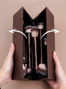 MAANGE 23 Stücke Make-up Werkzeuge einschließlich 20 Stücke professioneller Aluminium-Makeup-Pinselset + 1 Aufbewahrungstasche + 2 Stücke Luftpolster-Puder für den täglichen Gebrauch und Reisen, Make-up Zubehör als Geschenk für Freunde