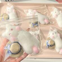 1/2/3 piezas Juguetes apretables de gatos, juguetes apretables de gatos lindos, juguetes apretables de gato Taba hechos a mano para aliviar el estrés, juguetes apretables de gato fidget para la ansiedad y relajación para adultos