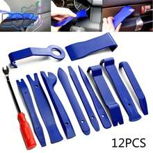 12pcs Car Radio Removal Tools Hand Tool Set Auto Door Clip Panel Trim Dash Audio Removal Installer Pry Repairing Tools Kit