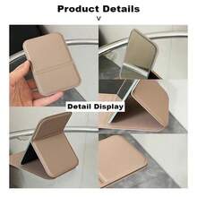 1 Stück süßer Stil Make-up Spiegel, komplett rutschfest und klappbar, hochästhetischer Desktop-Schminkspiegel für Studenten-Wohnheime