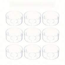 50pcs Transparent Plastic Tea Light Cups - Fireproof Candle Holders For DIY Candlemaking, Tealight Lamps, Crafts, Plastic Tealight Shells, Candle Molds