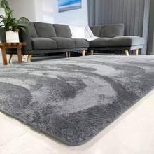 Tatami Rug, Shaggy Mellow Mat, Baby Mat For Floor Play, 3CM Padded Foam Area Rug For Kids Playroom, Playpen, Nursery, Living Room, Yoga Mat - 淺灰色 - 查看 1