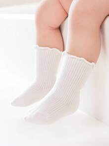 4 双婴儿袜子，儿童薄款棉质踝袜，春夏季 - 彩色 - 查看 3